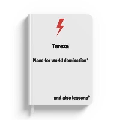 Personalizovaný zápisník s vtipnou zprávou