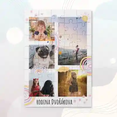 Personalizované puzzle s obrázky - se vzpomínkami z rodiny