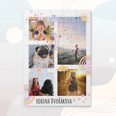 Personalizované puzzle s obrázky - se vzpomínkami z rodiny