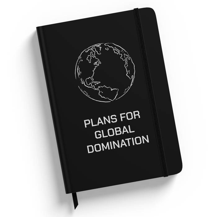 Personalizovaný notebook - Plans For Global Domination