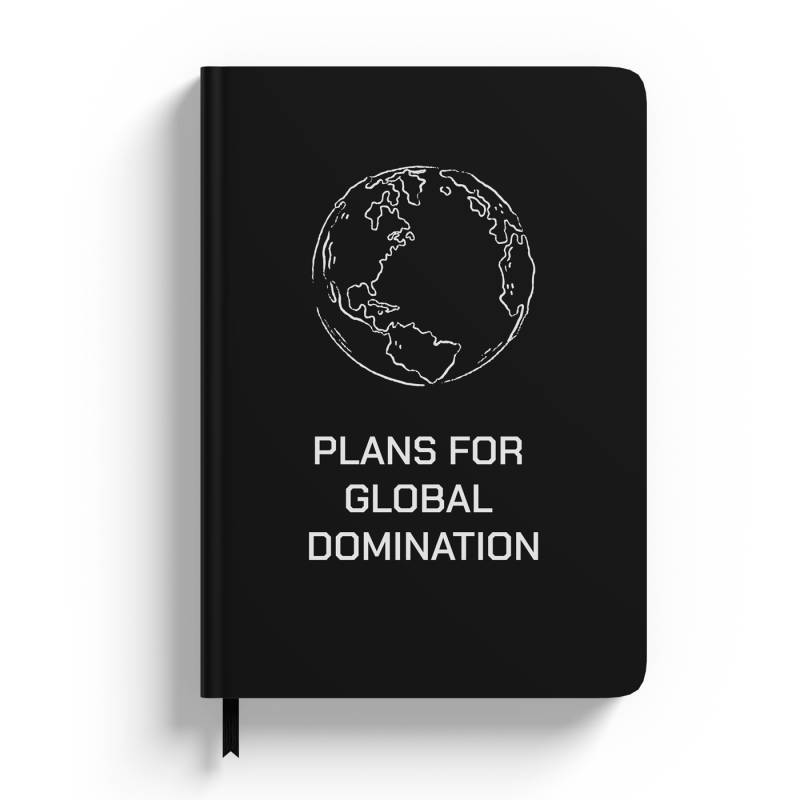 Personalizovaný notebook - Plans For Global Domination