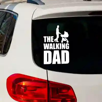 Samolepky dítě v autě se jménem dítěte The Walking Dad