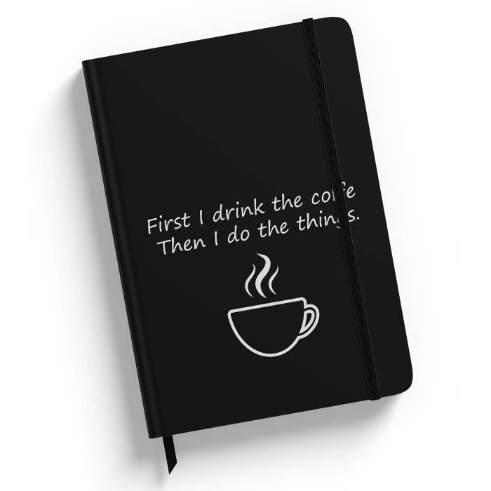 Černý notebook na míru