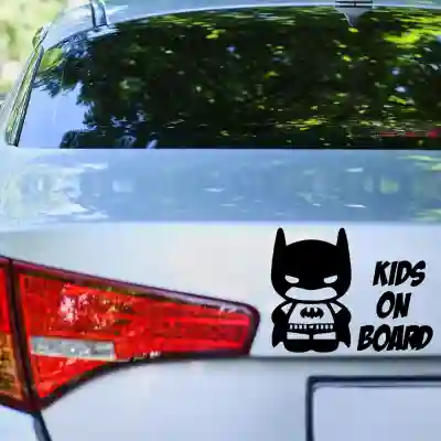 Samolepky dítě v autě se jménem dítěte BATMAN