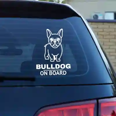 Samolepky na auto Bulldog