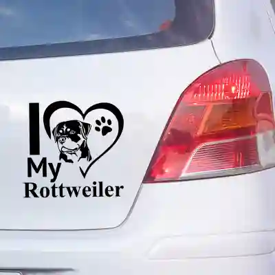 Samolepky na auto Rottweiler