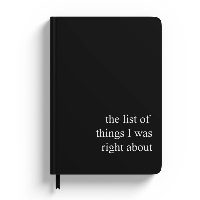 Notebook personalizovaný the list