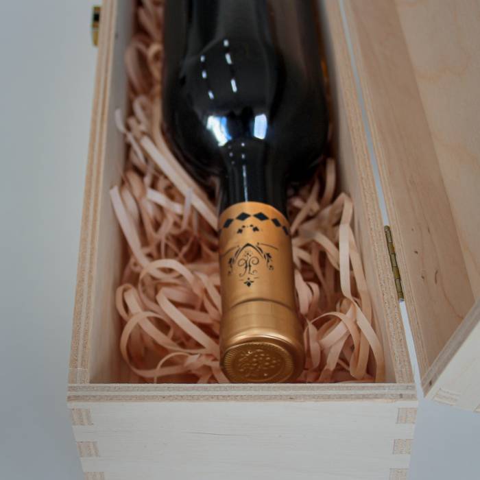Personalizovaná krabice na víno s textem