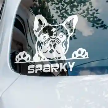 Samolepky na auto se štěňaty