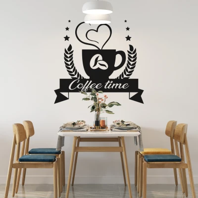 Samolepka na zeď Coffee time