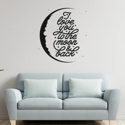 Samolepka na zeď  I love you