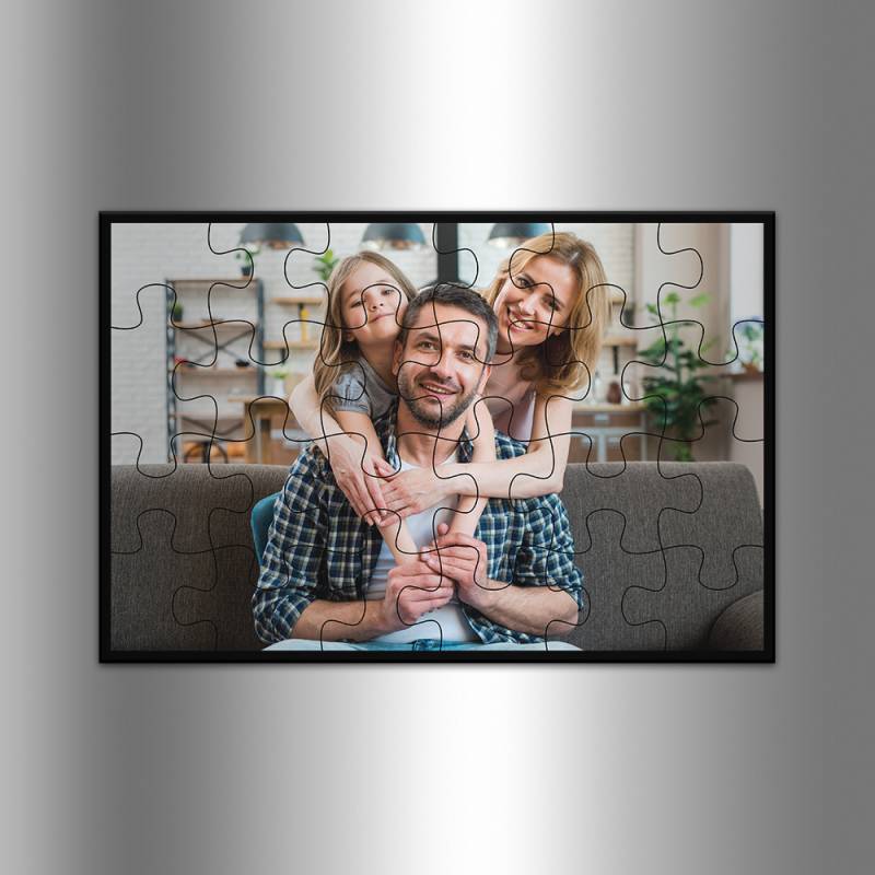 Obdélníkový puzzle magnet na lednici Obdélníkový puzzle magnet na lednici