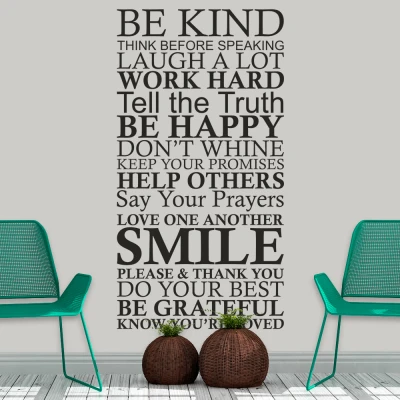 Samolepka na zeď Be Kind