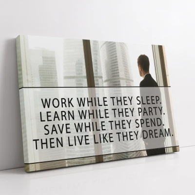 Personalizovaný canvas obraz - Work While