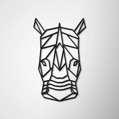 Nástěnná dekorace - nosorožec